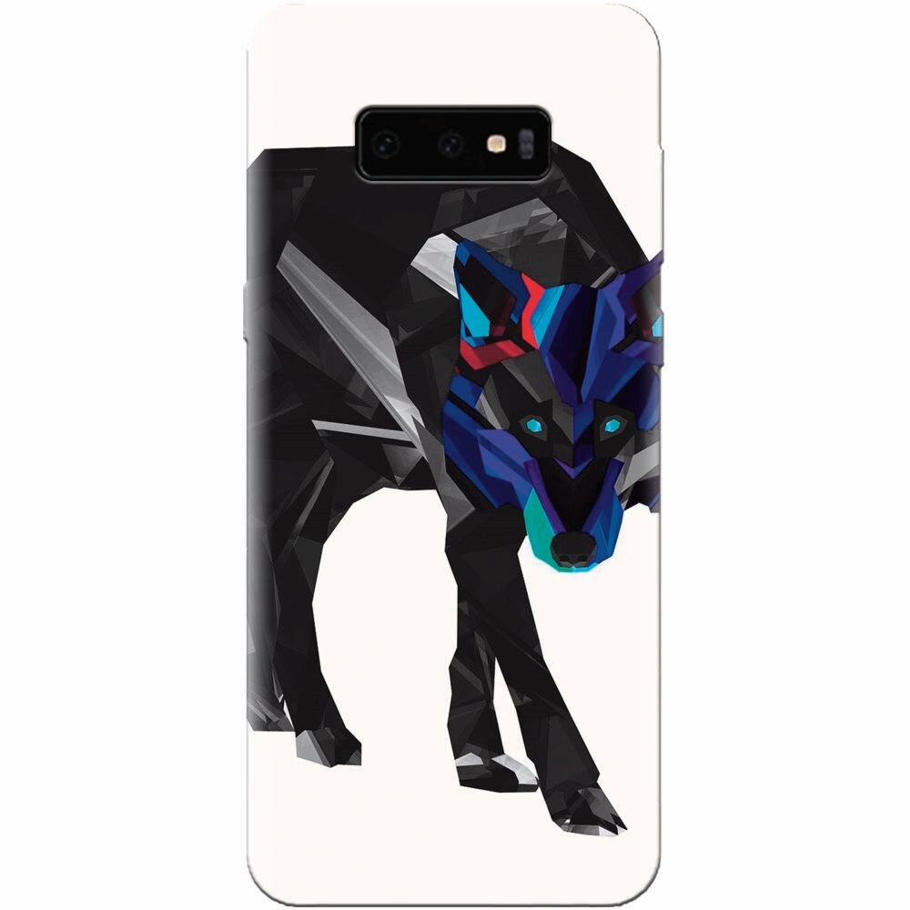 Husa silicon pentru Samsung Galaxy S10 Lite, Abstract Wolf