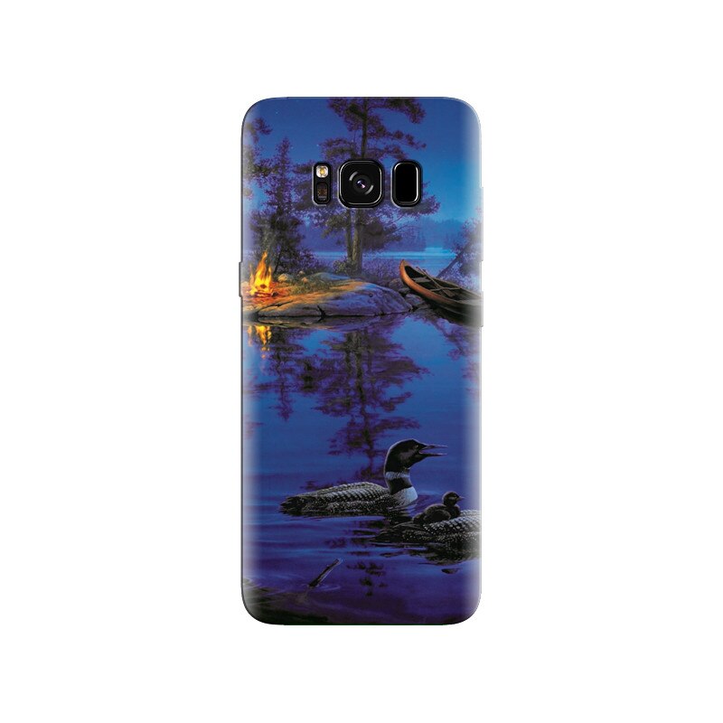 Husa Samsung S8 Night Fire Fantasy Backgrounds