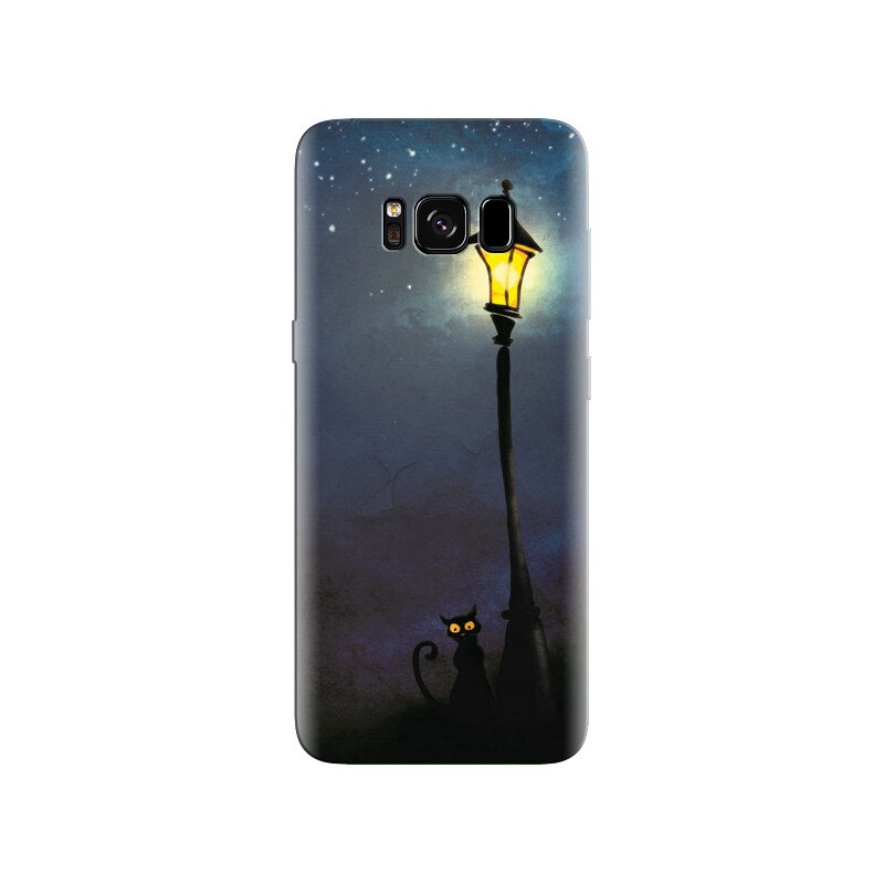 Husa Samsung S8 Night Street Light Cat Art Hq