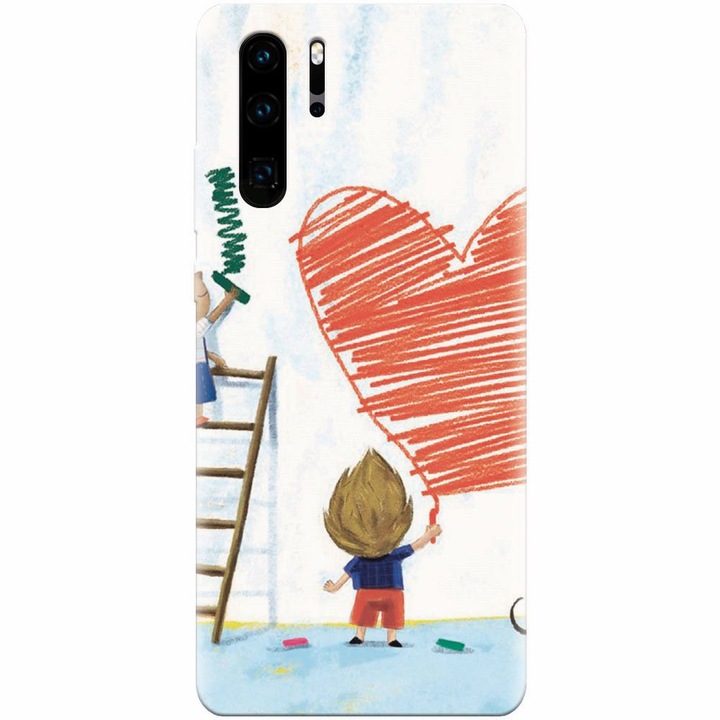 Силиконов кейс за Huawei P30 Pro, I Love You Creatures