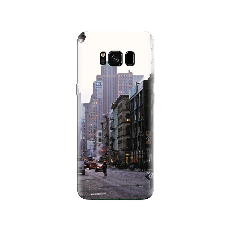 Husa Samsung S8 New York Street At Morning Background