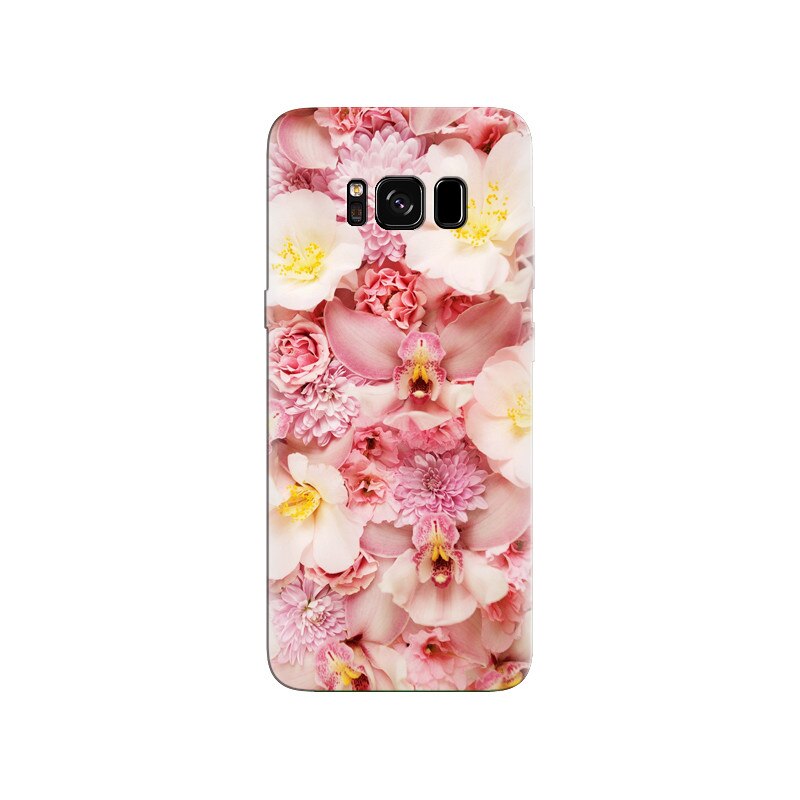 Husa Samsung S8 Plus Pink Flower Phone 002