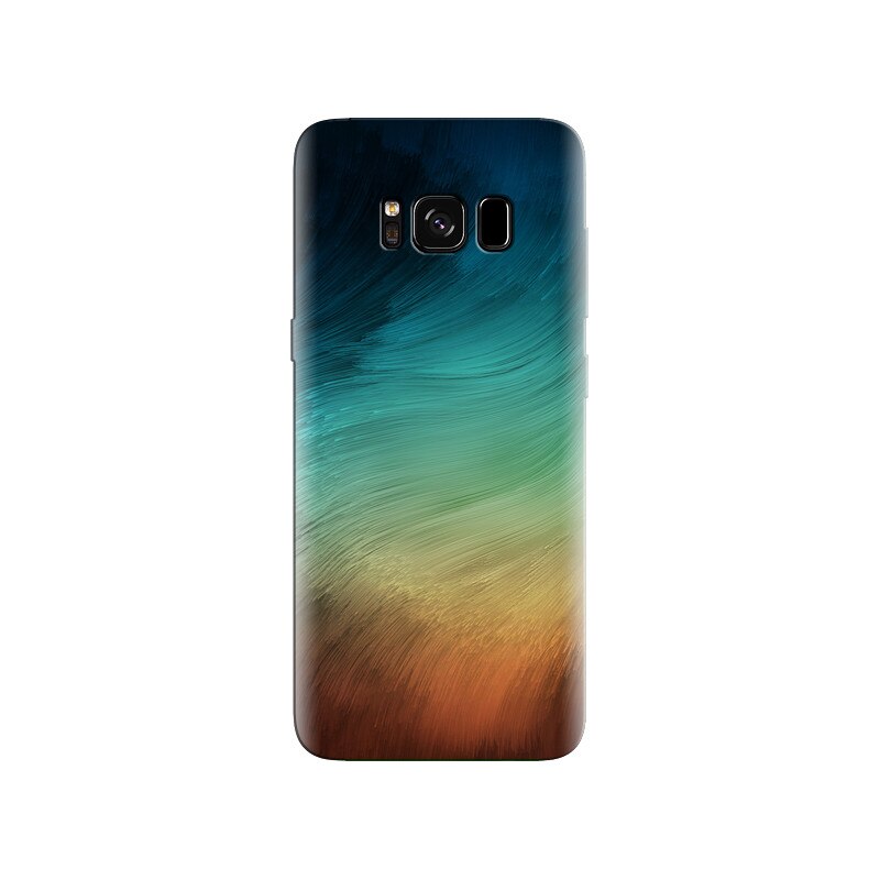 Husa Samsung S8 Plus Paint Brush Strokes Blue Brown Stock Smartphone