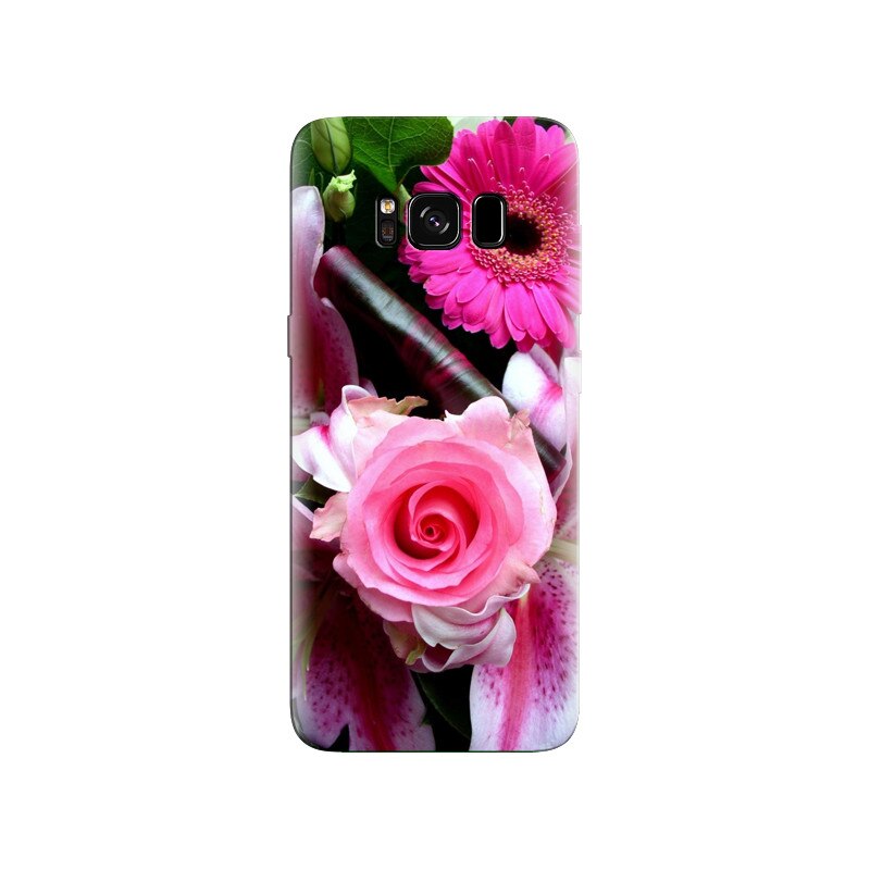 Husa Samsung S8 Plus Pink Flower 001
