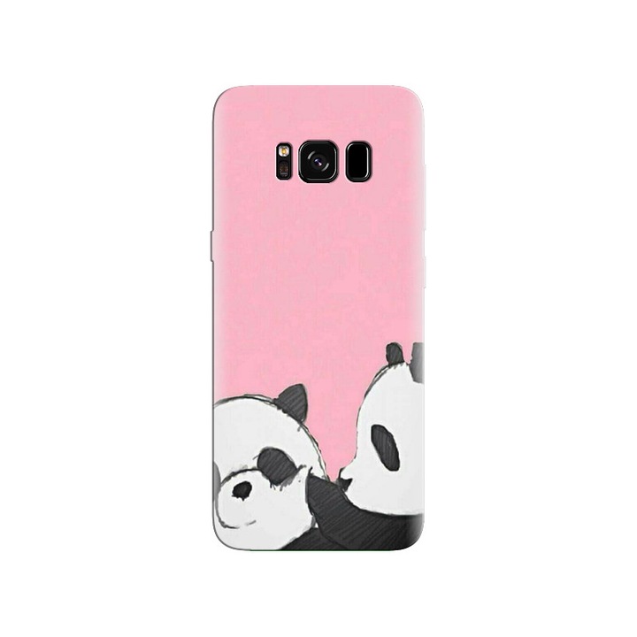 Husa din silicon compatibila cu Samsung Galaxy S8 Plus - model Panda 005