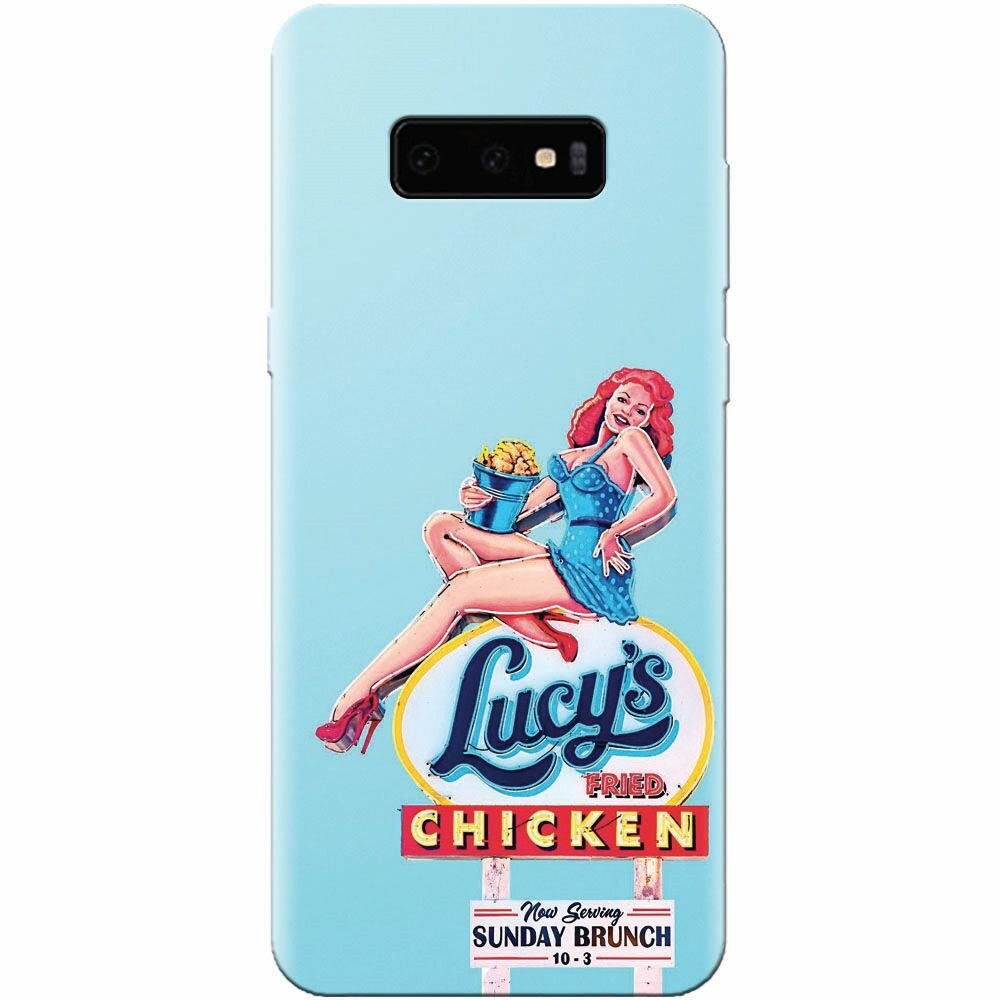 Husa silicon pentru Samsung Galaxy S10 Lite, American Vintage Restaurant Sign