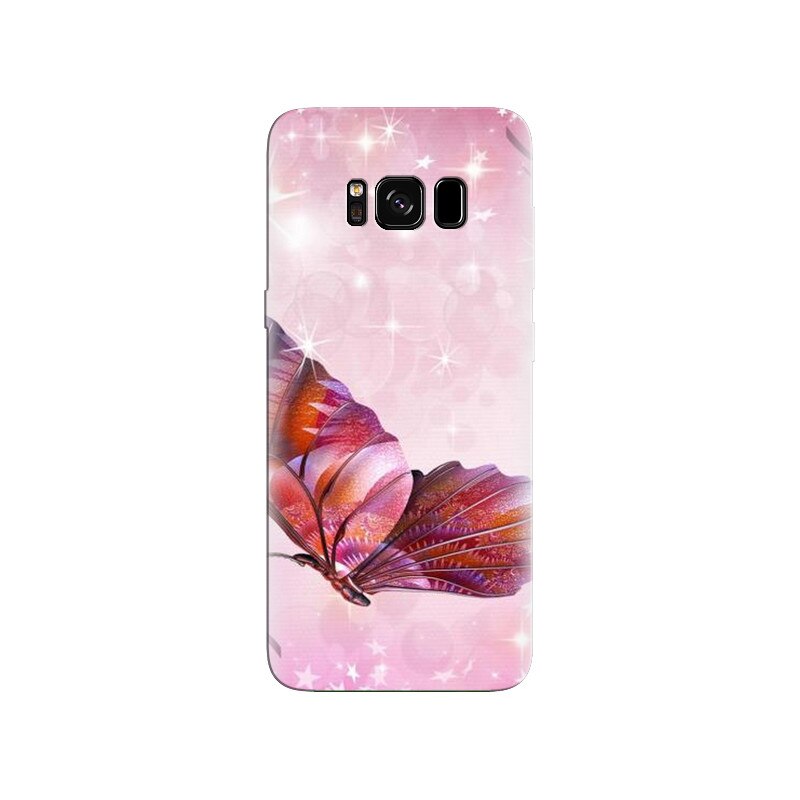 Husa Samsung S8 Pink Butterfly 005