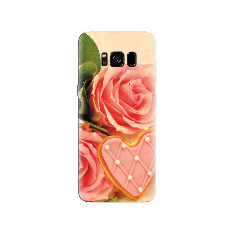 Husa Samsung S8 Pink Roses And Delicious Heart