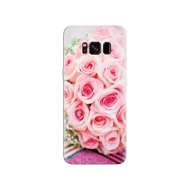 Husa Samsung S8 Plus Pink Rose Bouquet Wedding