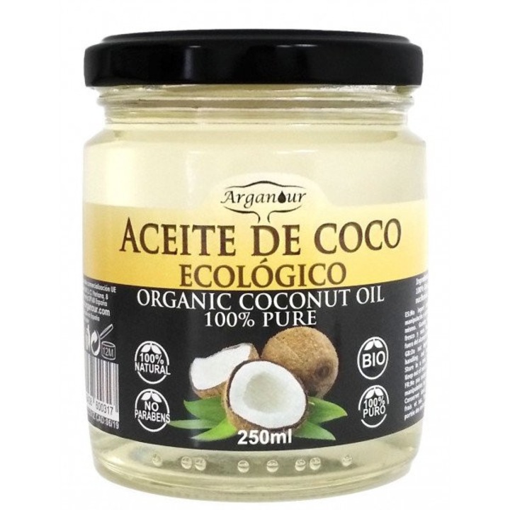 100% чисто био кокосово масло за тяло и коса Arganour, 250ml