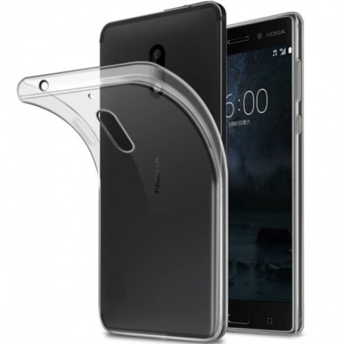 Set Husa Pentru NOKIA 6 - Ultra Slim (Transparent) + Folie de Protectie Pentru NOKIA 6 Forever