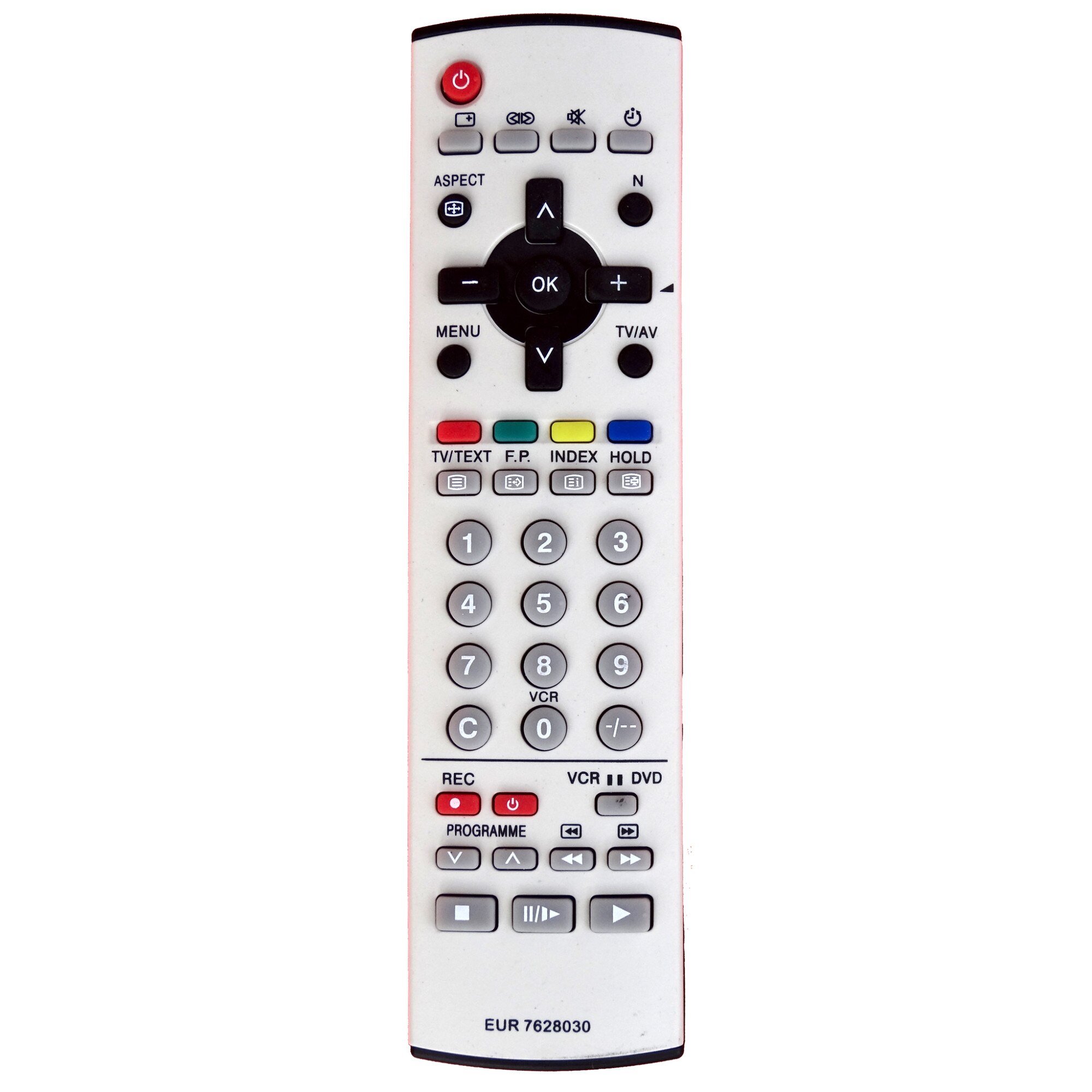 Telecomanda pentru TV Panasonic EUR7628030, alba cu functiile telecomenzii originale