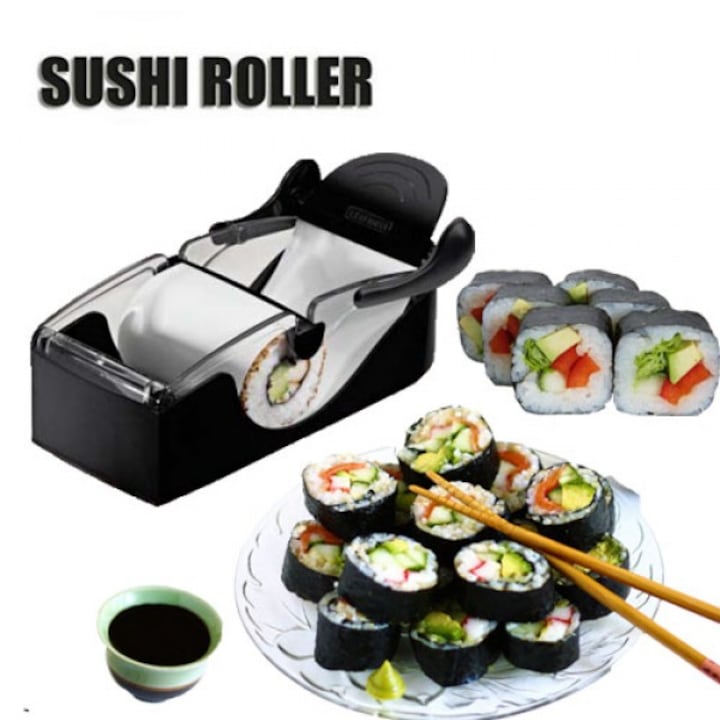 Машинка за навиване на сърми и суши, Perfect Roll Sushi, Черен