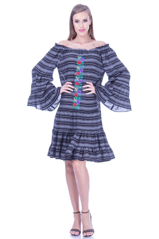 Rochie multicolora bumbac Liza Panait I-91E