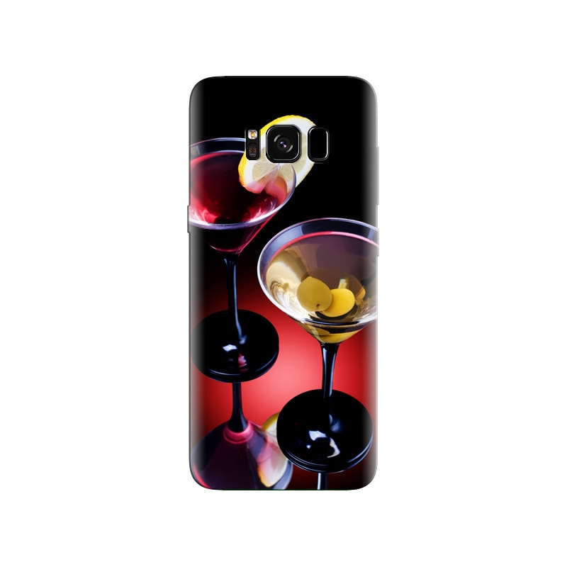 Husa Samsung S8 Red Yellow Cocktails Drinks Top View