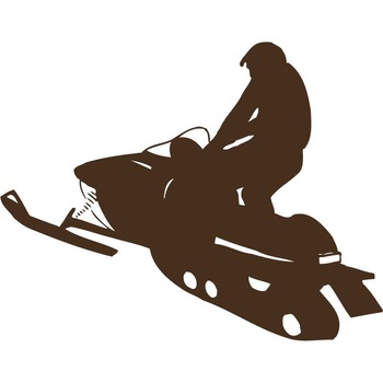 Snowmobile - Sticker Decorativ - Choco - 128 x 100 cm Snowmobile - Sticker Decorativ - Choco - 128 x 100 cm