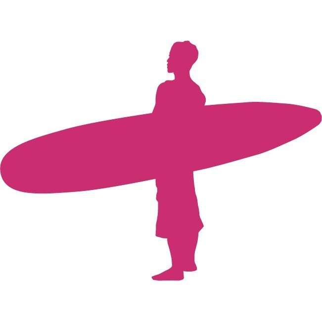 Surful - Sticker Decorativ - Magenta - 90 x 68 cm