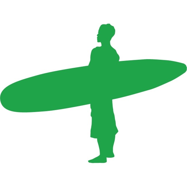 Surful - Sticker Decorativ - Verde - 90 x 68 cm