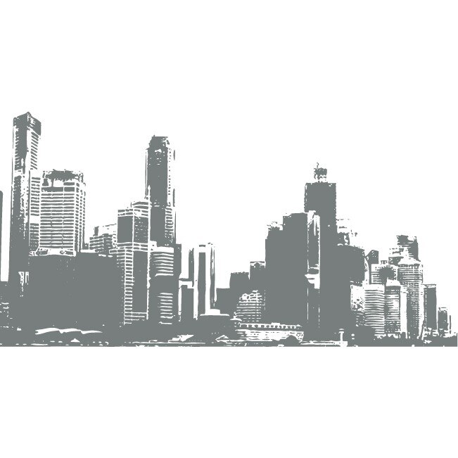 Zgarie-nori - Sticker Decorativ - Gri Metal - 113 x 58 cm