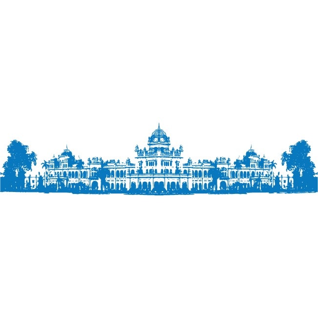 Peisaj din oras - Sticker Decorativ - Albastru - 165 x 38 cm