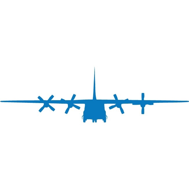 Avion - Sticker Decorativ - Albastru - 203 x 60 cm