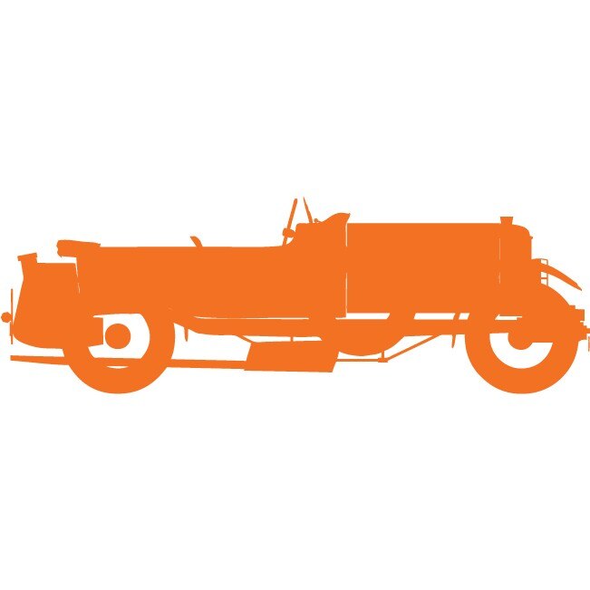 Bugatti - Sticker Decorativ - Portocaliu - 135 x 45 cm