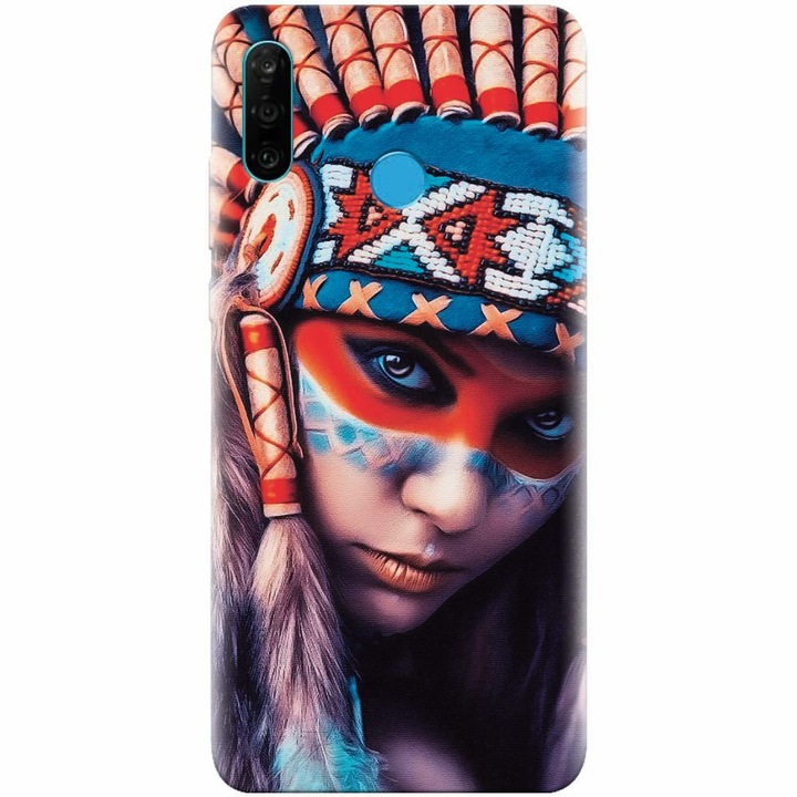 Husa silicon pentru Huawei P30 Lite, Attractive Girl Model