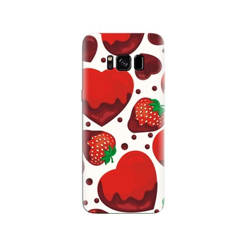 Husa Samsung S8 Strawberry And Hearts Photos Husa Samsung S8 Strawberry And Hearts Photos