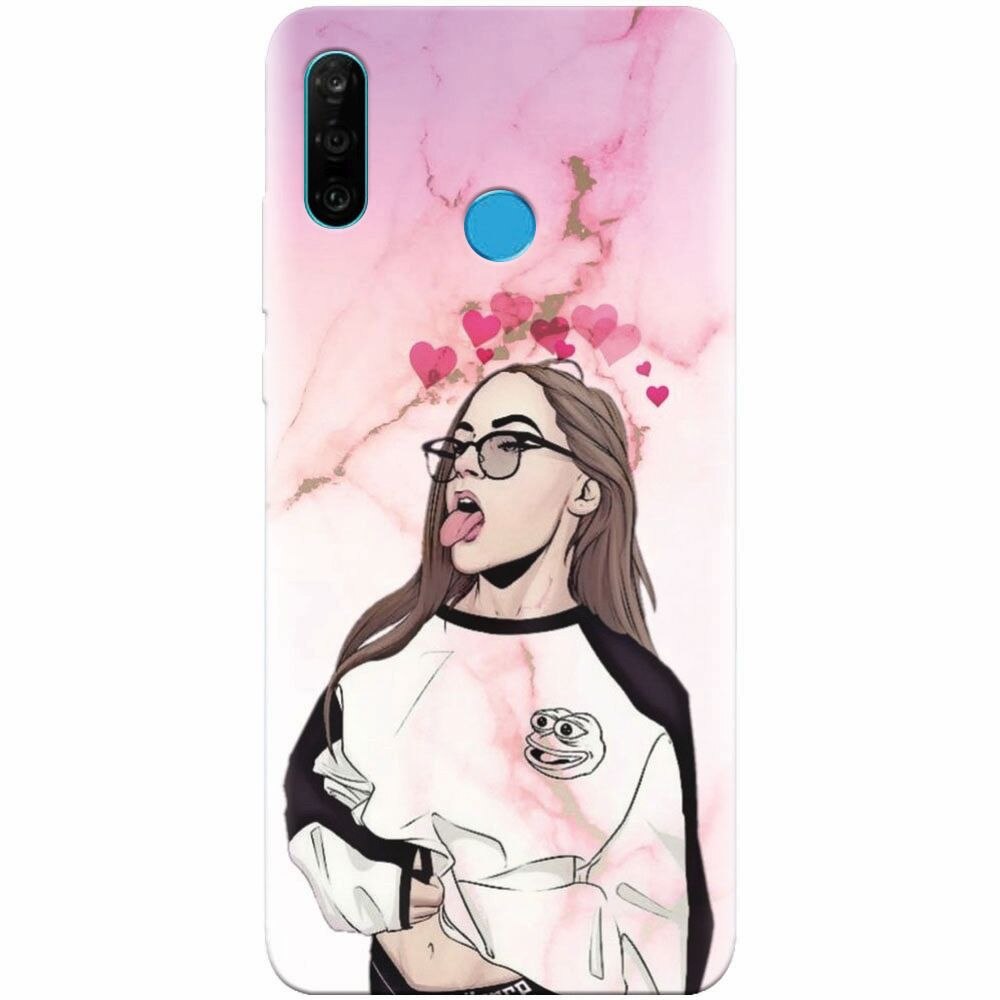Husa silicon pentru Huawei P30 Lite, Bad Girl