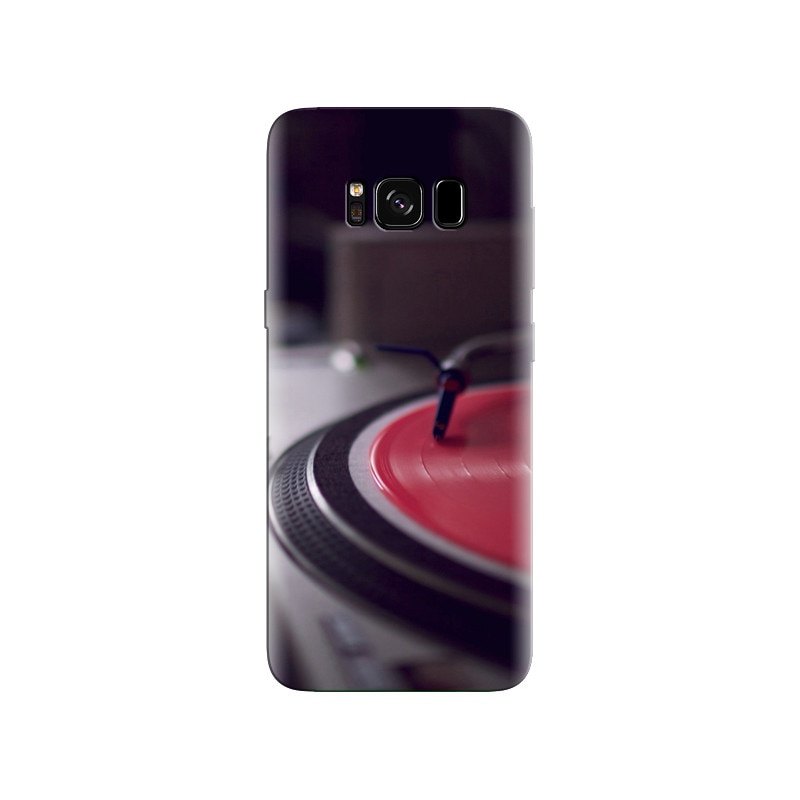 Husa Samsung S8 Turntable Red Vinyl Disk Music