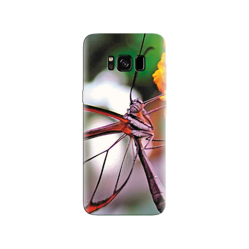 Husa Samsung S8 Plus Transparent Butterfly On Flower