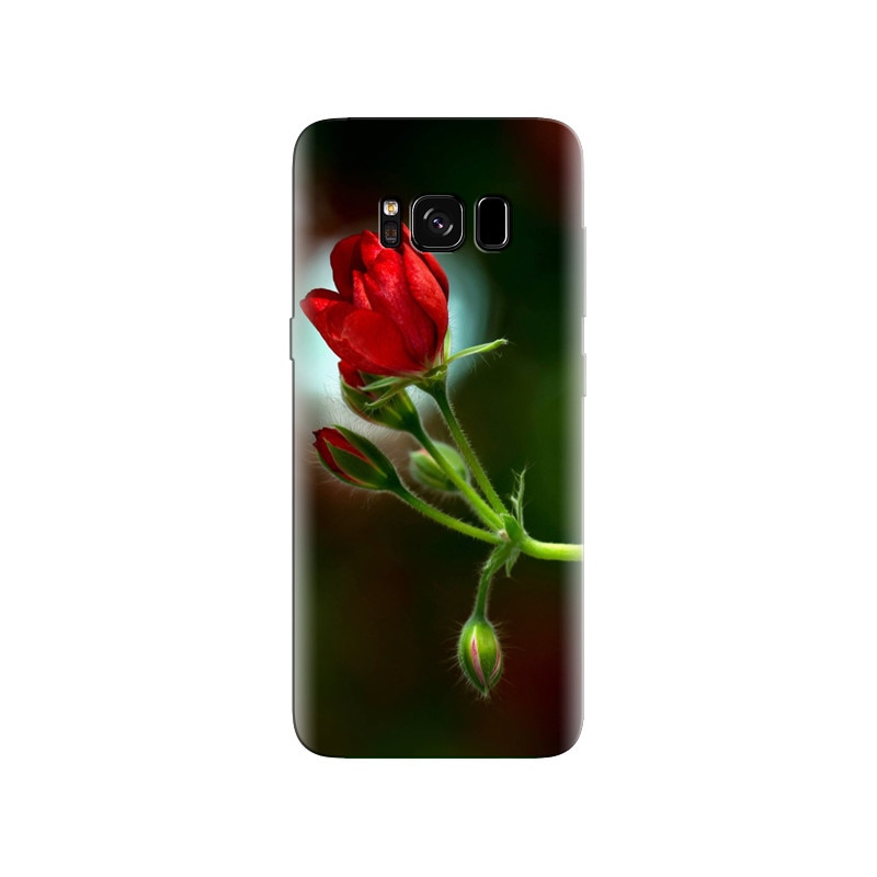 Husa Samsung S8 Twig Geranium Red Flower Buds