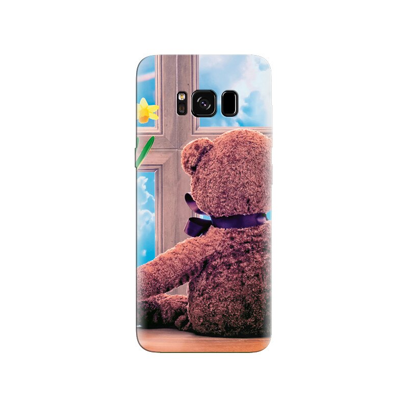 Husa Samsung S8 Teddy Bear With Bouquet