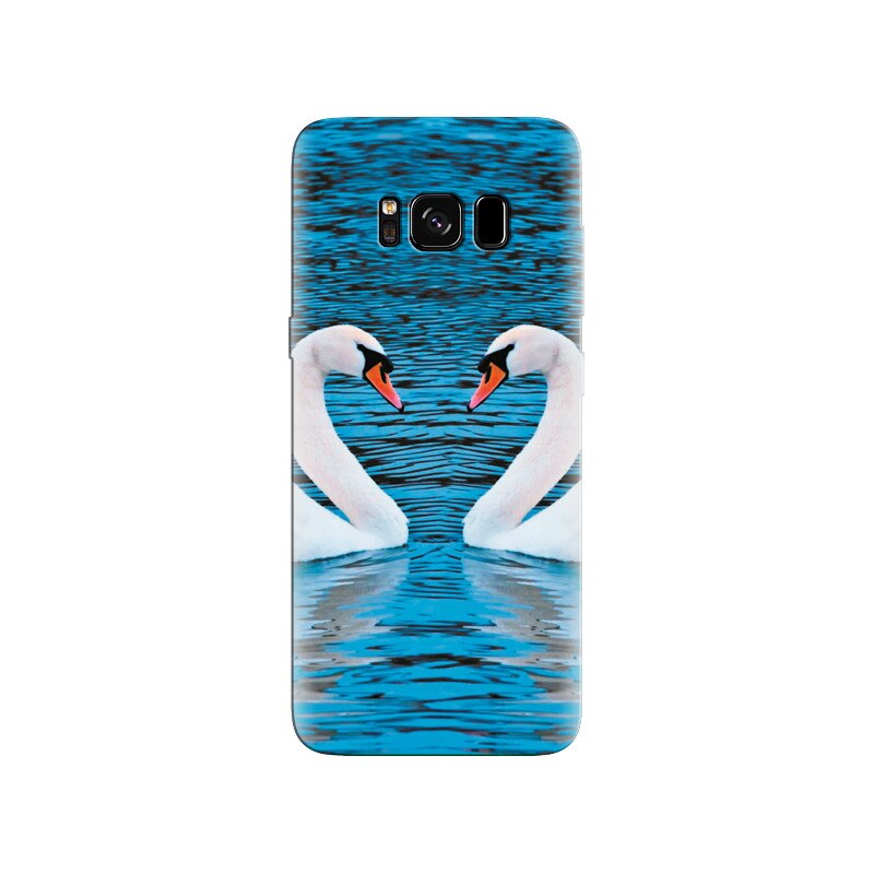 Husa Samsung S8 Plus Two Very Beautiful Swan High Resolution Pics