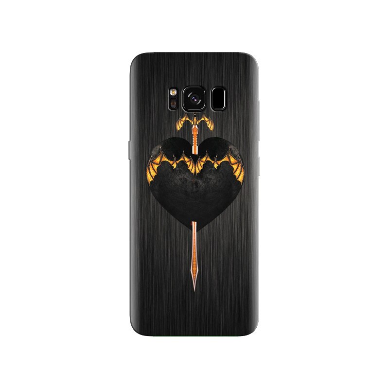 Husa Samsung S8 Sword In Heart With Black Background