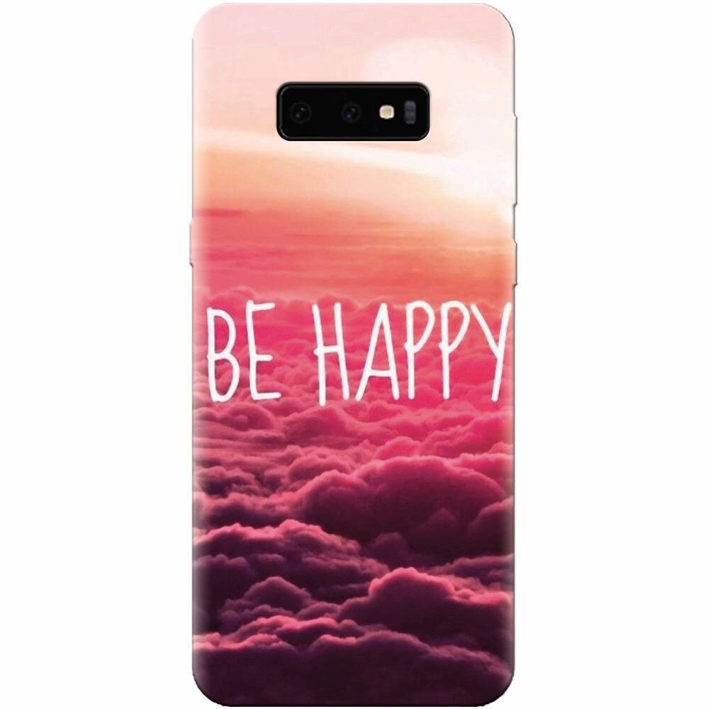 Husa silicon pentru Samsung Galaxy S10 Lite, Be Happy Puffy Clouds
