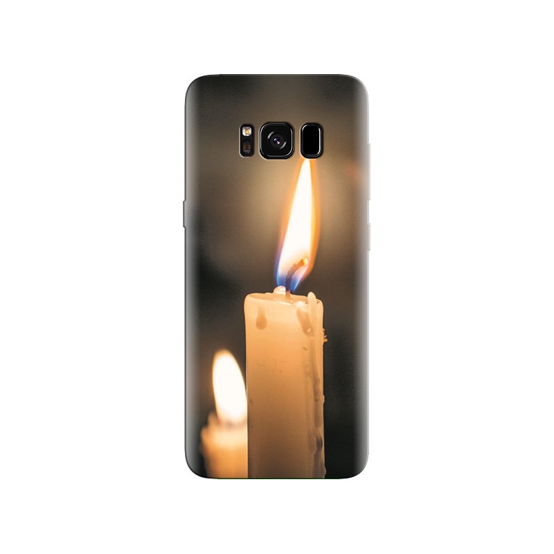 Husa Samsung S8 White Wax Candle Flames Resolution 750 X 1334