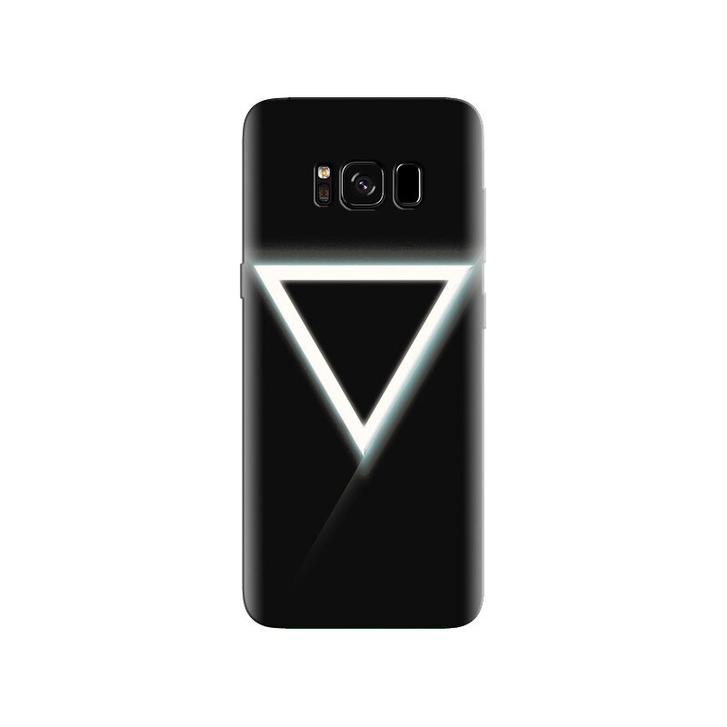 Husa Samsung S8 White Triangle With Black Background