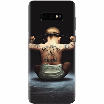 Husa silicon pentru Samsung Galaxy S10 Lite, Body Builder Cute Baby Tattoo Husa silicon pentru Samsung Galaxy S10 Lite, Body Builder Cute Baby Tattoo