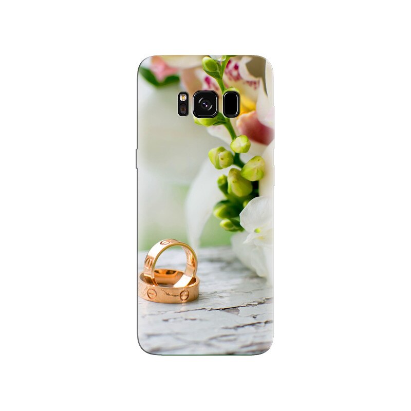 Husa Samsung S8 Wedding Rings Flowers