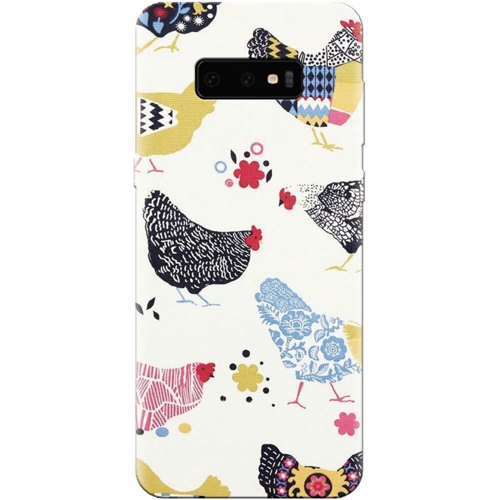 Husa silicon pentru Samsung Galaxy S10 Lite, Chickens
