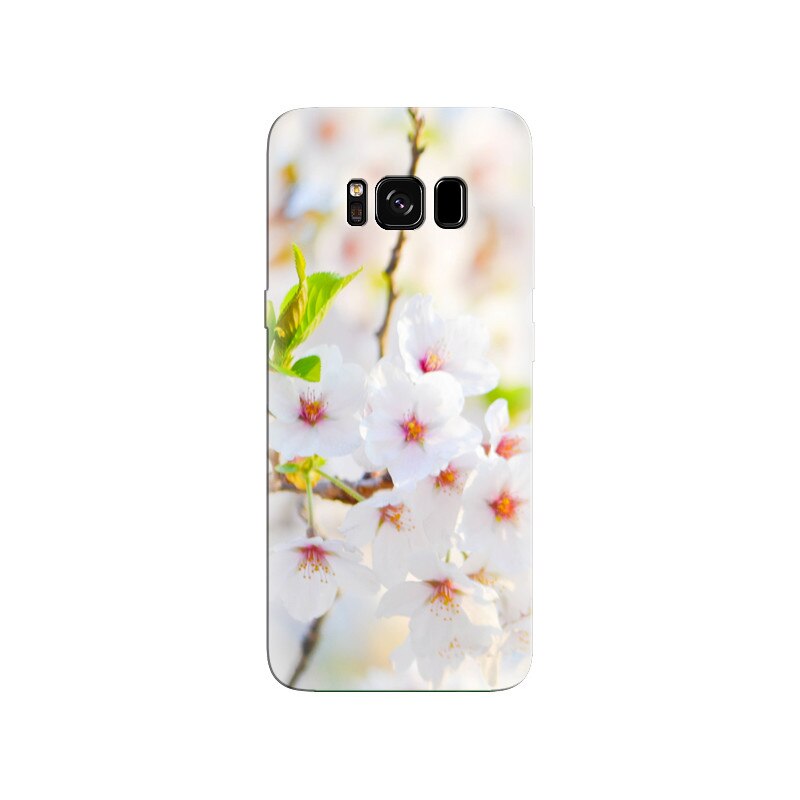 Husa Samsung S8 Plus White Flowers