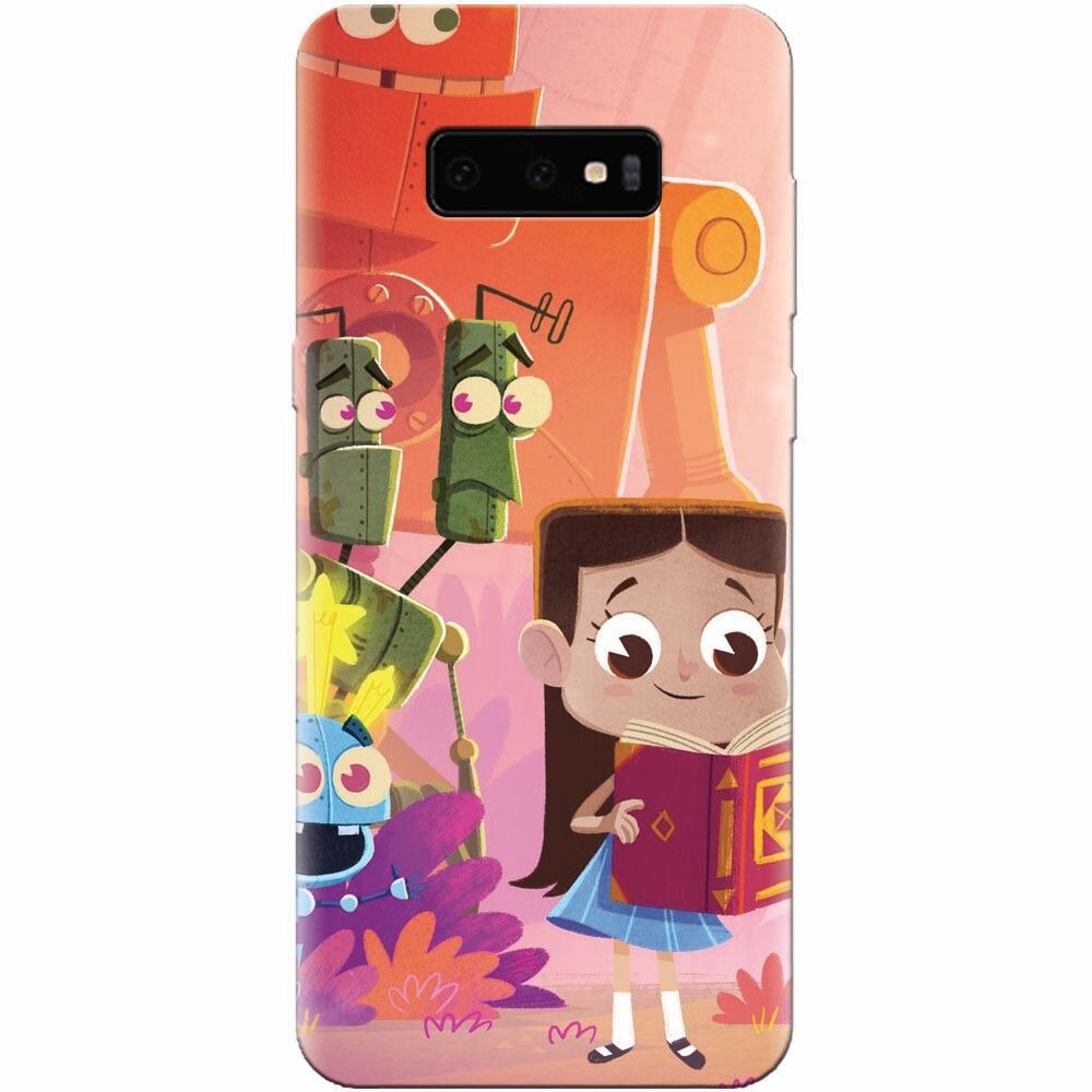 Husa silicon pentru Samsung Galaxy S10 Lite, Children Kids Robots Illustration Colorful K