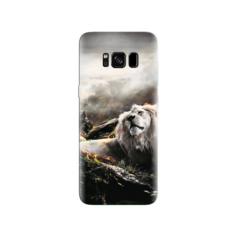 Husa Samsung S8 Plus White Amzing Lion High Definition