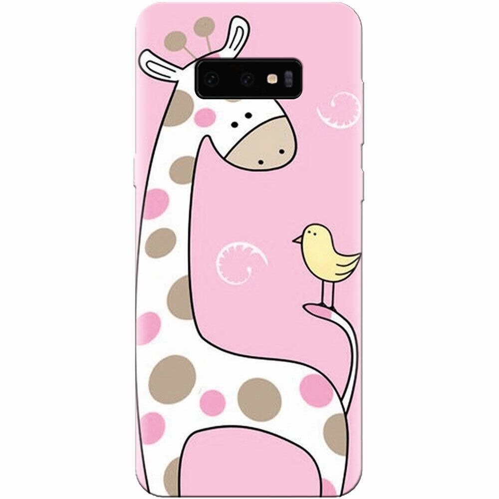 Husa silicon pentru Samsung Galaxy S10 Lite, Cute Giraffe