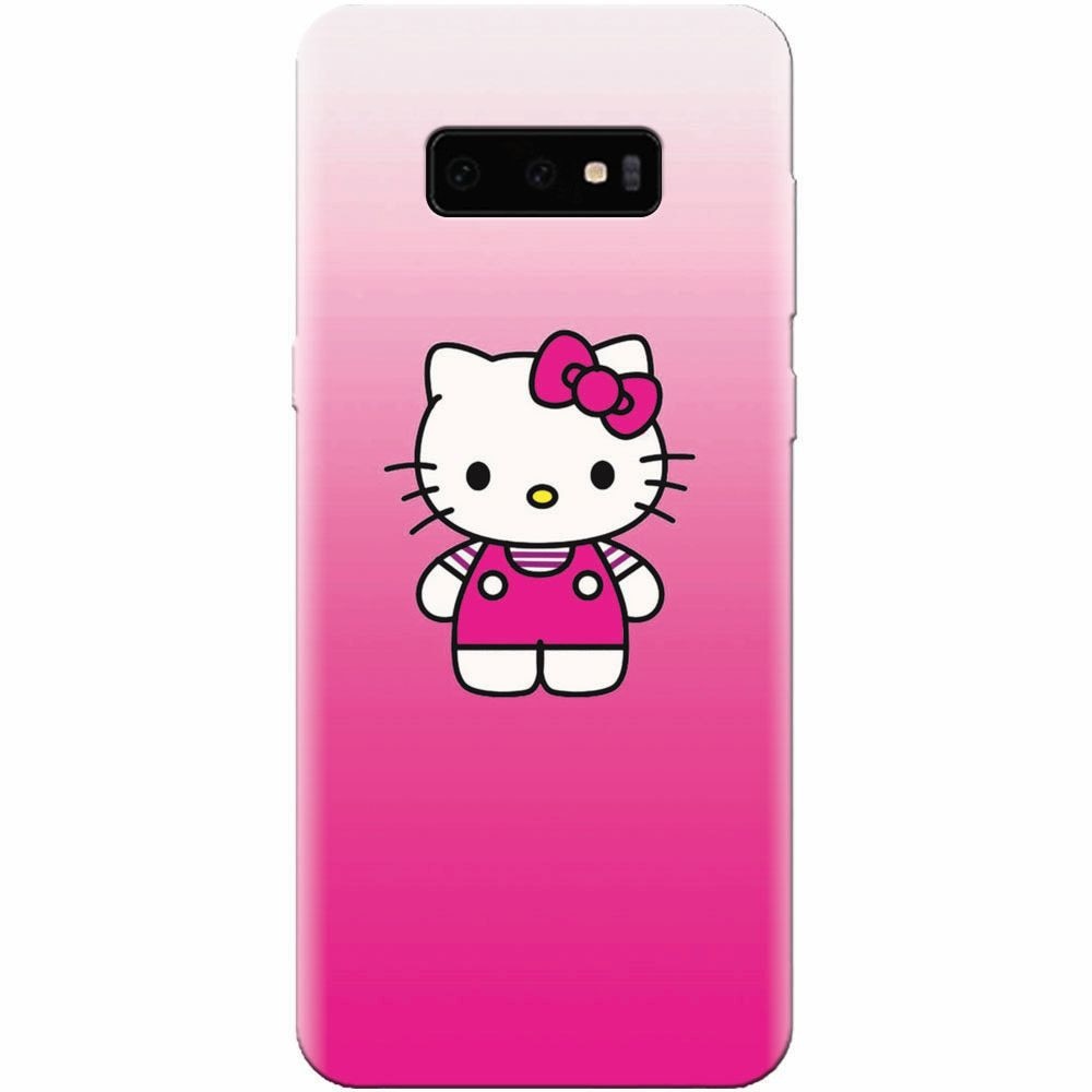 Husa silicon pentru Samsung Galaxy S10 Lite, Cute Pink Catty