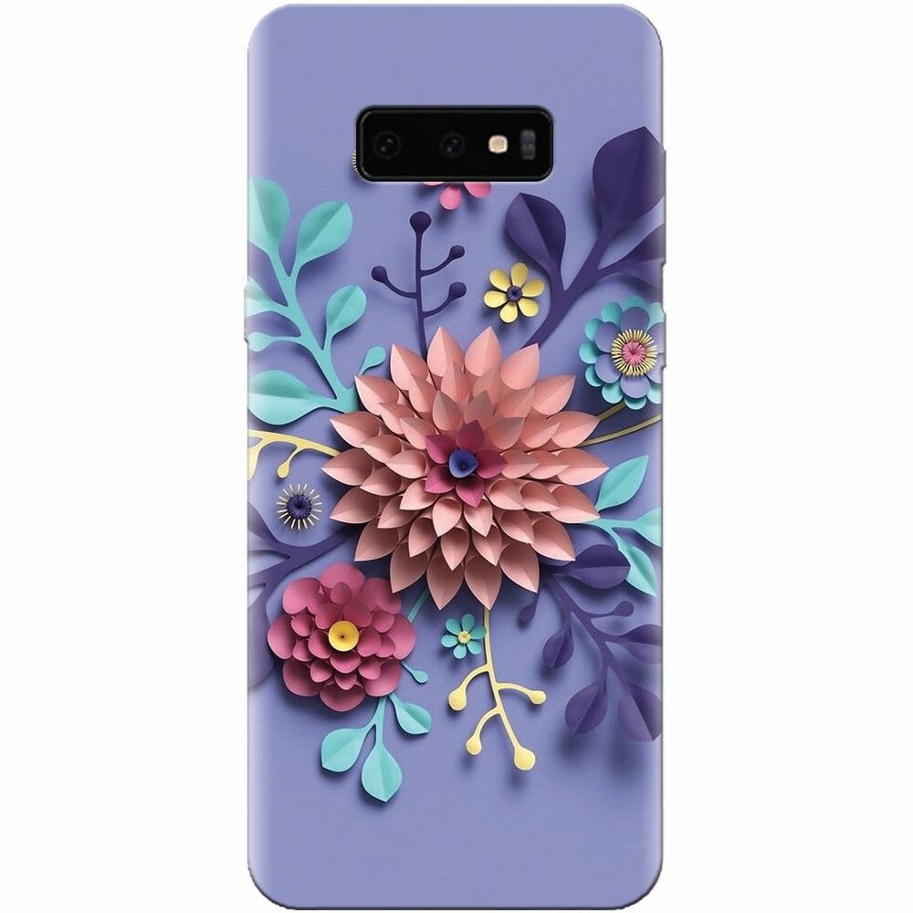 Husa silicon pentru Samsung Galaxy S10 Lite, Flower Artwork