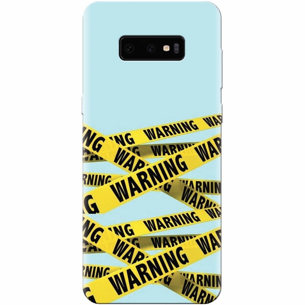 Husa silicon pentru Samsung Galaxy S10 Lite, Warning