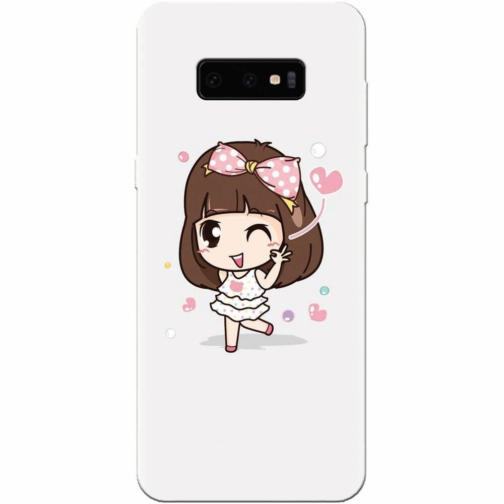 Husa silicon pentru Samsung Galaxy S10 Lite, Happy Girl