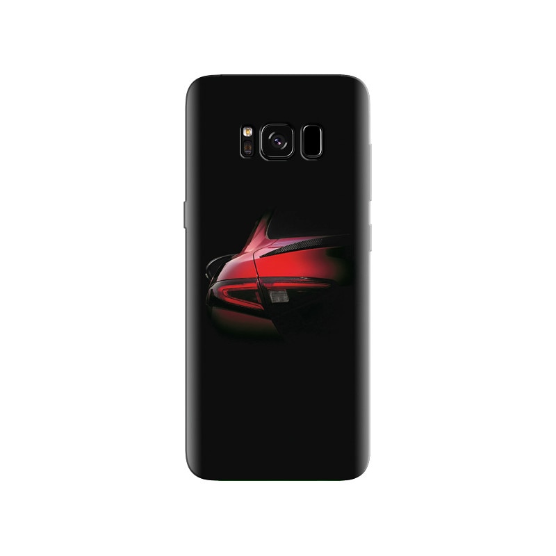 Husa Samsung S8 Attractive Red Car Back Side Pictures Hd